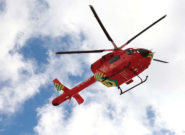 London Air Ambulance helicopter